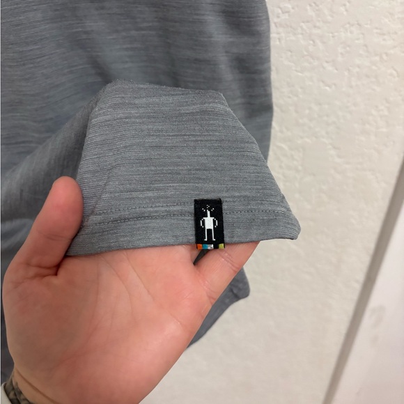 Smartwool men’s merino 150 sport polo gray - Picture 3 of 6